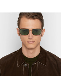 Мужские темно-зеленые солнцезащитные очки от Persol