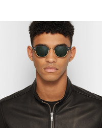 Мужские темно-зеленые солнцезащитные очки от Moscot