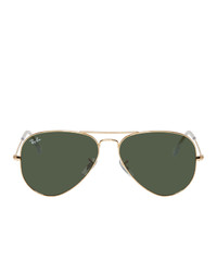 Мужские темно-зеленые солнцезащитные очки от Ray-Ban