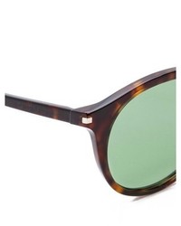 Женские темно-зеленые солнцезащитные очки от Saint Laurent