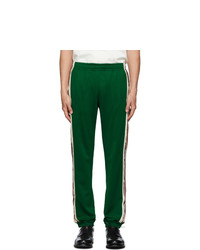 Мужские темно-зеленые спортивные штаны от Gucci