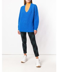 Темно-зеленые узкие брюки в клетку от Cambio