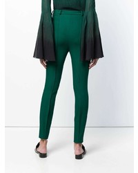 Темно-зеленые узкие брюки от Lanvin