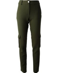 Темно-зеленые узкие брюки от Munich