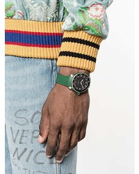 Мужские темно-зеленые часы от Gucci