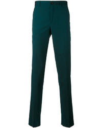 Темно-зеленые шерстяные брюки чинос от Paul Smith