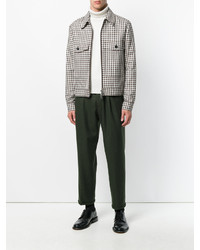 Мужские темно-зеленые шерстяные брюки от Pt01