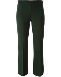 Женские темно-зеленые шерстяные брюки от P.A.R.O.S.H.