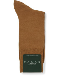 Мужские темно-зеленые шерстяные носки от Falke