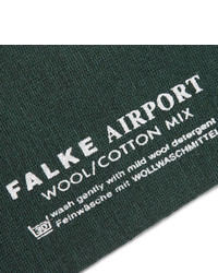 Мужские темно-зеленые шерстяные носки от Falke