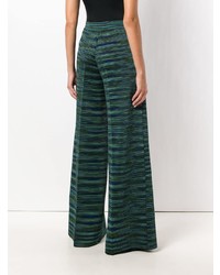 Темно-зеленые широкие брюки от M Missoni