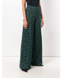 Темно-зеленые широкие брюки от M Missoni