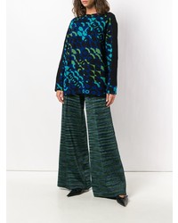 Темно-зеленые широкие брюки от M Missoni