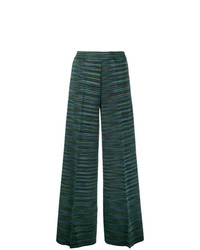 Темно-зеленые широкие брюки от M Missoni