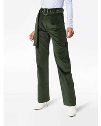 Темно-зеленые широкие брюки от Materiel