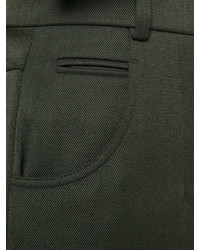 Темно-зеленые широкие брюки от Chloé