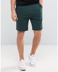 Мужские темно-зеленые шорты от Asos