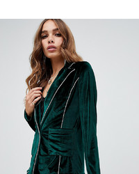 Женский темно-зеленый бархатный пиджак от Dusty Daze