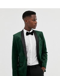 Мужской темно-зеленый бархатный пиджак от Farah Smart