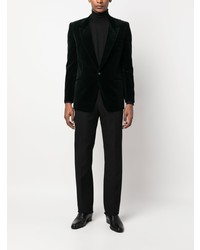 Мужской темно-зеленый бархатный пиджак от Saint Laurent