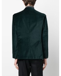 Мужской темно-зеленый бархатный пиджак от Bagnoli Sartoria Napoli