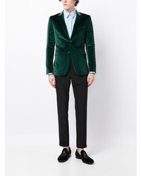 Мужской темно-зеленый бархатный пиджак от Paul Smith