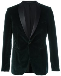 Мужской темно-зеленый бархатный пиджак от Tagliatore