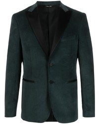 Мужской темно-зеленый бархатный пиджак от Tonello