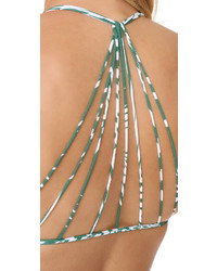 Темно-зеленый бикини-топ от Mikoh