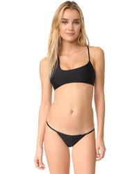 Темно-зеленый бикини-топ от Mikoh