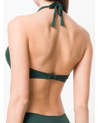 Темно-зеленый бикини-топ от Eres