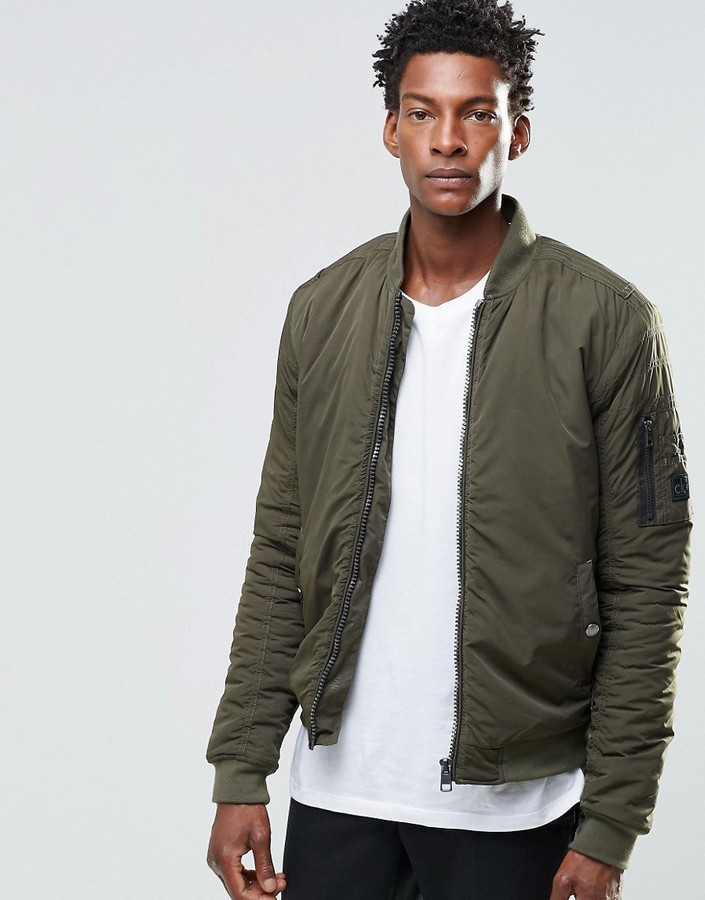 Calvin klein men's bomber jacket best sale