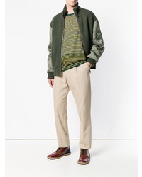 Мужской темно-зеленый бомбер от TOMORROWLAND