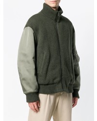 Мужской темно-зеленый бомбер от TOMORROWLAND