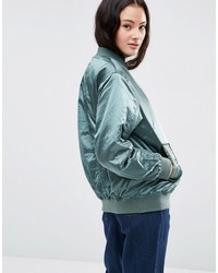 Женский темно-зеленый бомбер от Asos