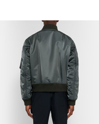 Мужской темно-зеленый бомбер от Jil Sander