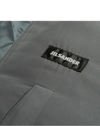 Мужской темно-зеленый бомбер от Jil Sander