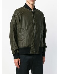 Мужской темно-зеленый бомбер от Barbour