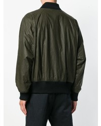 Мужской темно-зеленый бомбер от Barbour