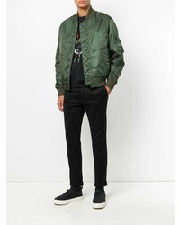 Мужской темно-зеленый бомбер от Kenzo