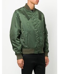 Мужской темно-зеленый бомбер от Kenzo