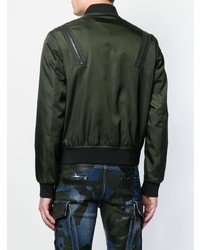 Мужской темно-зеленый бомбер от DSQUARED2