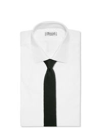 Мужской темно-зеленый вязаный галстук от Brioni