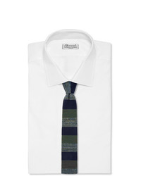 Мужской темно-зеленый вязаный галстук от Missoni