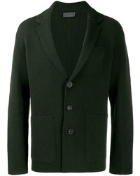Мужской темно-зеленый вязаный пиджак от Iris von Arnim