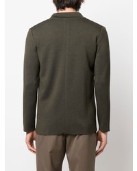 Мужской темно-зеленый вязаный пиджак от Caruso