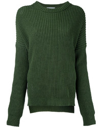 Женский темно-зеленый вязаный свитер от Enfold