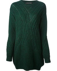 Женский темно-зеленый вязаный свитер от Thakoon