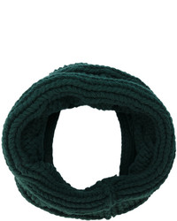 Мужской темно-зеленый вязаный шарф от Balmain