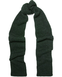 Женский темно-зеленый вязаный шарф от Etoile Isabel Marant